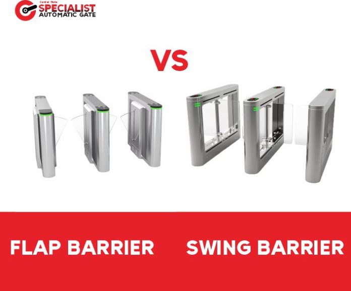 flap barrier swing barrier